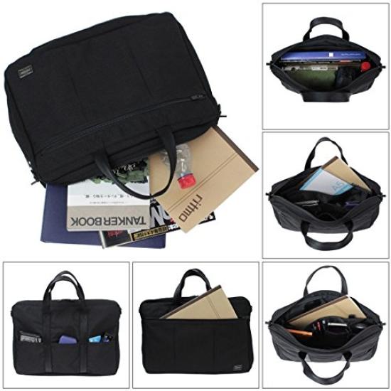 Porter Tension Briefcase 2-Way (Black) 627-07503
