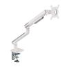 Alterzone Single Monitor Display VESA Inch Quick Mechanical White USB Arm, Arm, 75x75/100x100, 17-32 Compatible, Release, Spring, Steel, (No Port)