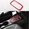 ABS Red Inner Gear Shift Panel Cover Trim 1PCS Fit For Jeep Wrangler 2011-2017