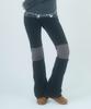 Leoninghai Incision Bootcut Leggings [Black]