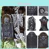Lightweight And Durable Foam Tombstone For Halloween Party Graveyard Decoration