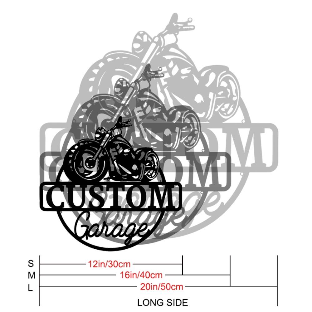 Metal Wall Art Biker Garage Sign Man Cave Decor Housewarming Father Day Gift