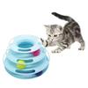 4 Níveis Gato Brinquedo Torre Giratória Bolas de Rolo Brinquedos Interativos Inteligência Treinamento Pista Quebra-cabeça Jogos Engraçados Acessórios