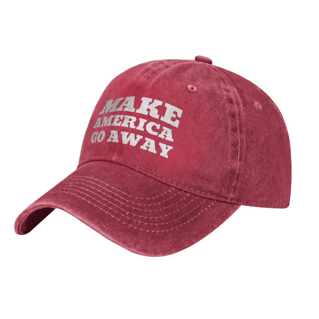 Alkalmi Make America Go Away MAGA Farmer Snapback Sapka Zöld-fehér Minden évszak Utazás Állítható Sapka