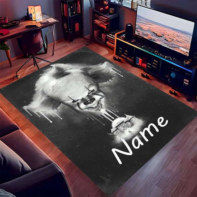 Custom Personalization Pennywise the Dancing Clown Print Area Rug - Soft, Washable Non-Slip Indoor Mat,Living Room,Home&Office Decorative Rug