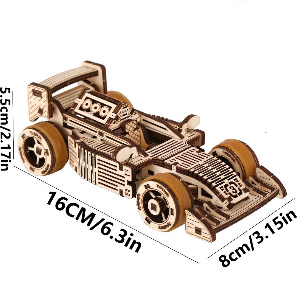 3D drevené puzzle pretekárske autá Formula pre dospelých Súpravy modelov áut Hračka na odbúranie stresu Darček k narodeninám pre tínedžerov chlapcov mužov priateľa