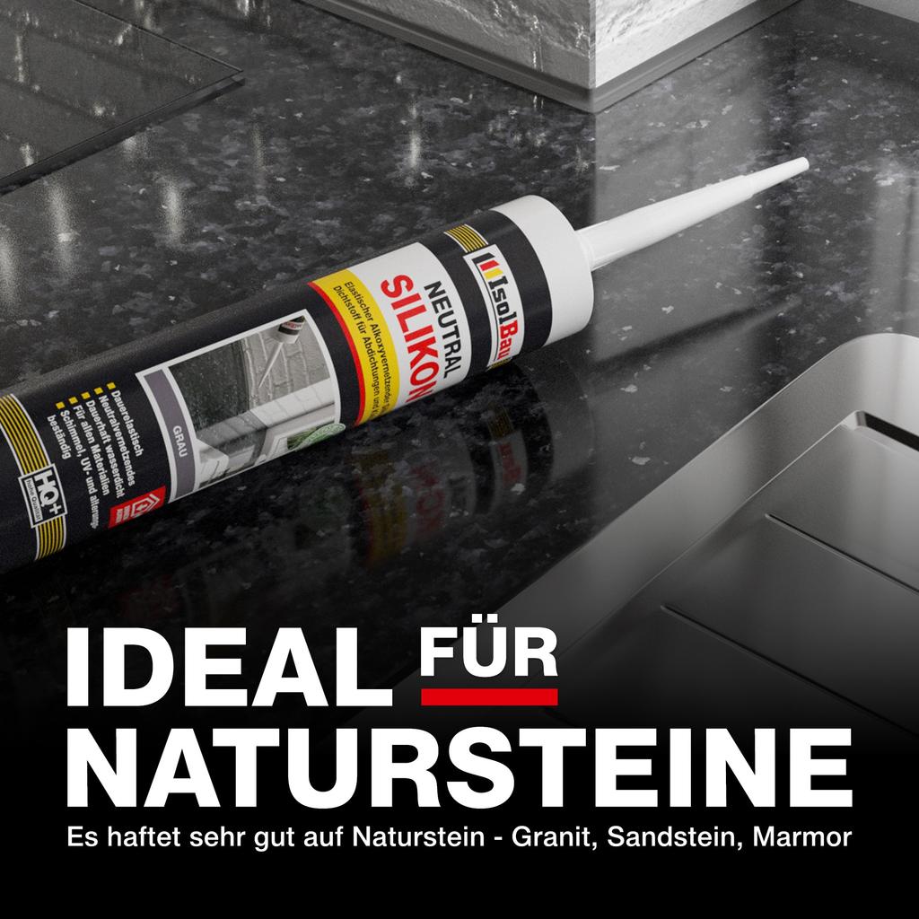 IsolBau Neutral Silicone Light Gray Neutralsilikon 1 x 300ml