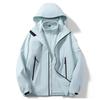 Outdoor Three-in-one Rubber Jacket for Men's Waterproof Hiking Hiking Hiking Hiking Clothes Detachable Fleece Jacket for Women