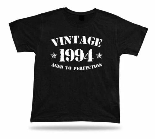 Printed T Shirt Tee Vintage 1994 Aged To Perfection Happy Birthday Present Gift
