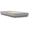 Bed Frame Gray Sonoma 90x200 Cm Wood Based Material