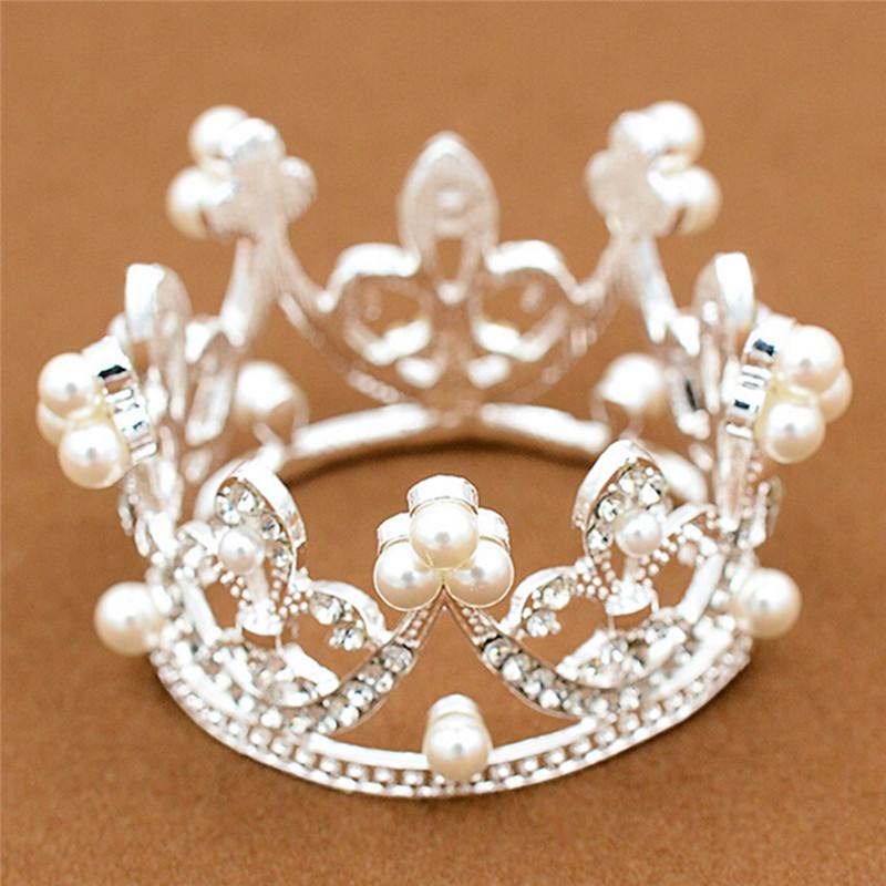 Wedding Bridal Crown Jewelry Pearl Queen Princess Crown Hair Accessory