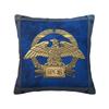 Custom Roman Empire Spqr Throw Pillowcase Gold Imperial Eagle Over Blue Leather Nordic Cushion Cover Soft Pillowcase