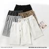 Adult Cotton Milk Silk Breathable Casual Shorts - 240g Five-Point Fashion