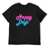 Happy Days Logo Recreation T-Shirt Boys Whites Luxury Designer Shirts Graphic Mens Graphic T-shirts Pack