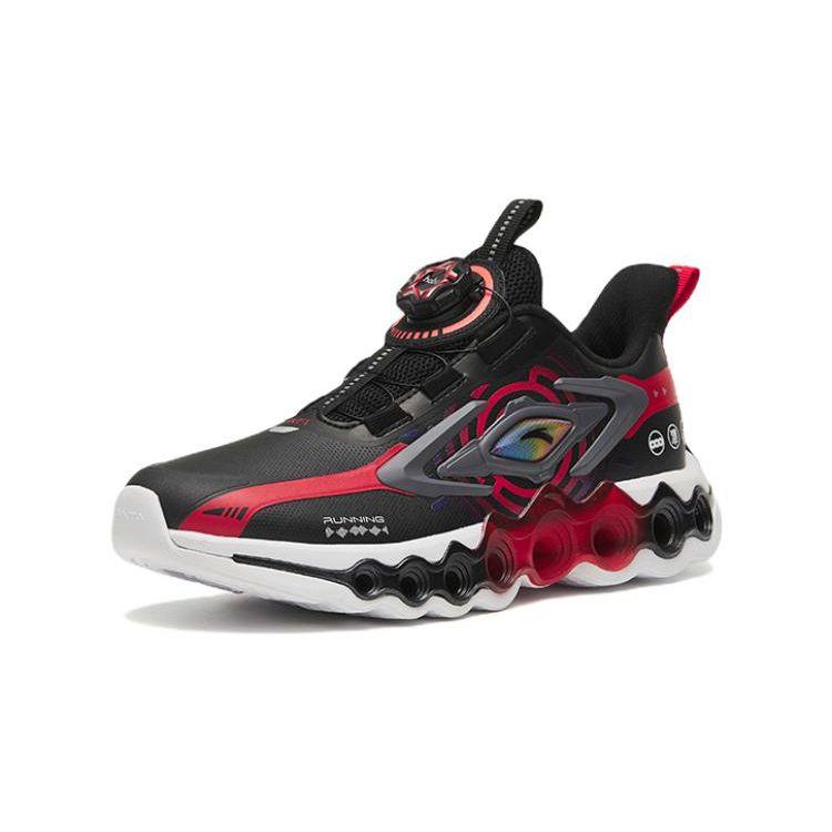 Anta Kids Energy Ring 8.0 Low Top Running Shoes Kids Running Shoes Black Red 312245581N-16