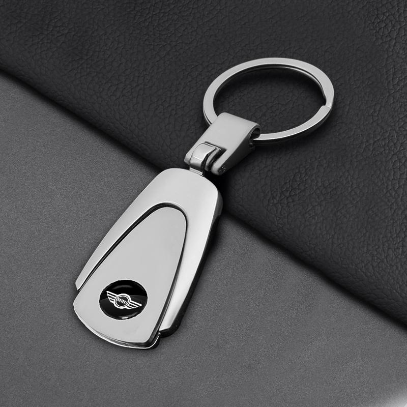 1Pcs Leather Key Chain Car Keyring Pendant Keychain Decor Styling For MINI Cooper Fridge One S F56 R57 R58 R60 JCW Countryman Clubman