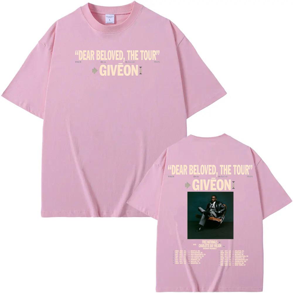 Giveon DEAR BELOVED THE TOUR 2025T-shirt Hip Hop CottonTee-shirt American Rapper Punk Tshirt Ropa Hombre Gothic Clothing