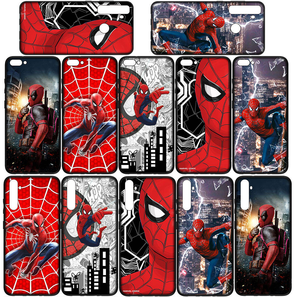 For iPhone 17 16 15 Xiaomi Poco F7 F8 X7 X6 C85 C75 Redmi Note 14 13 12 11 Pro Max 14C 13C 15C A3 A4 Phone Case Wallpaper Spider Man Marvel Spiderman