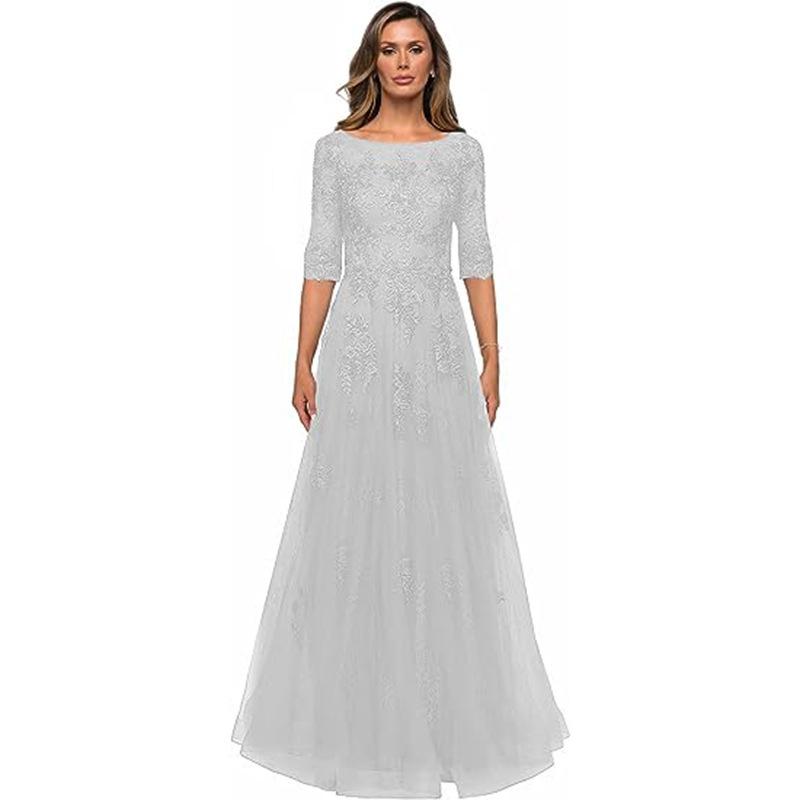 Evening Dress Elegant Lace Bridal Dress Women's Formal Sleeve Aunt Dress Dress