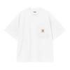 Carhartt WIP FW26 S/S Work Pocket T-Shirt Loose Weave Woven Label Casual Front Pocket Round Neck Short Sleeve T-Shirt Unisex Tops I037015-02-XX
