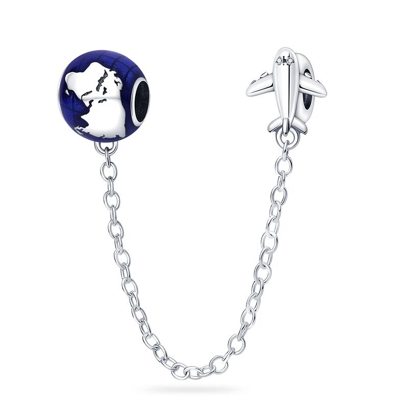 Compatible With Authentic Original Copper Metal Charm Bead Component Bead Components Airplane Camera Earth Travel Charm Bead Components Pendant Bead