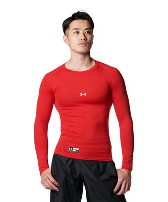 Heat Gear Armor Compression Long Sleeve Crew (Baseball) 1358646 Men's 600 Japan MD (equivalent To Japanese Size M)