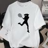 Funny Tennis Evolution TShirts for Women Unisex Evolution of The Tennis Player Tshirt Funnys Blouse Designer T Shirt Unisex Clothes