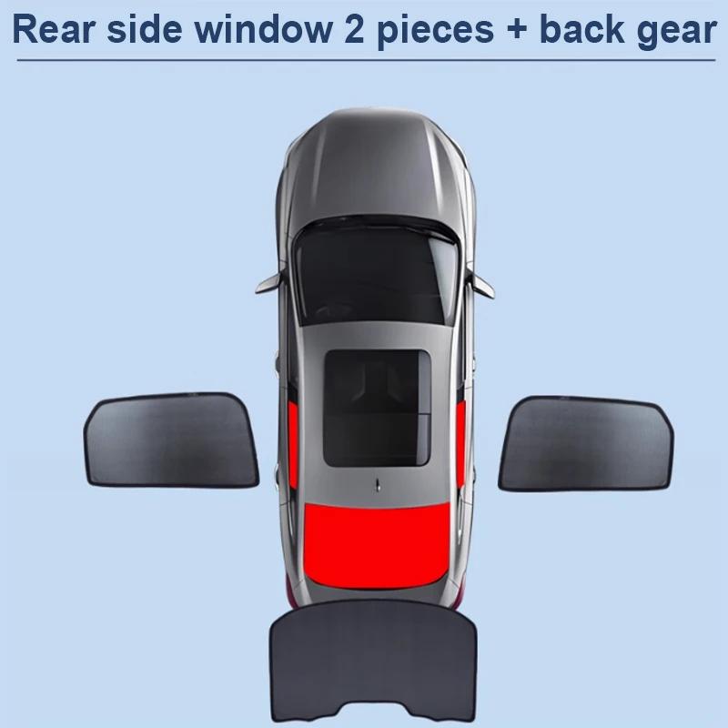 For XPeng X9 H93 2023 2024 2025 2026 Car Mesh Sunshade Magnetic Window Sun Visor Privacy Curtain Coverage Auto Tools Accessories