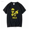 THE TOY DOLLS IDLE GOSSIP NEW BLUE T SHIRT Vintage Washed Stylish Casual Streetwear Breathable Homme Fashion Graphic