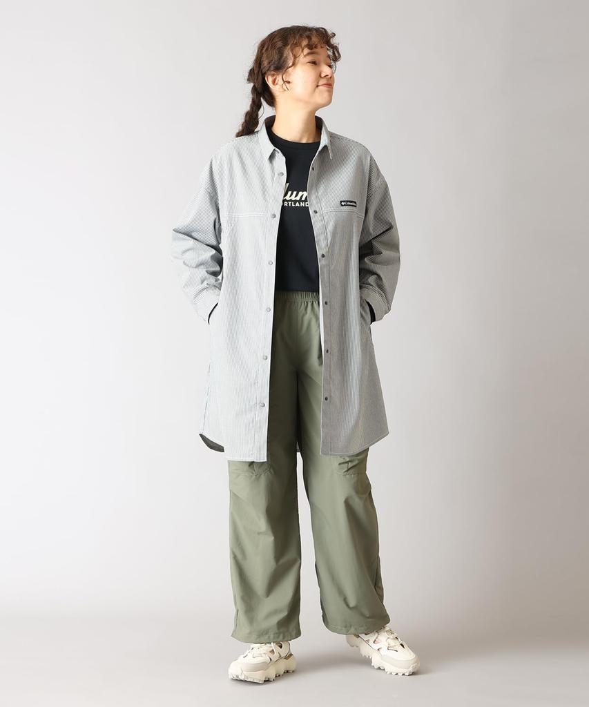Tree Swallow Shirt Dress PL9514 Nocturnal Stripe Size S [Columbia] Women's