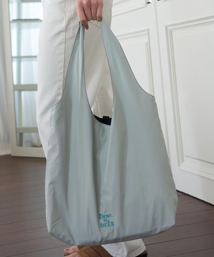 Dearmydeer Waterproof Reversible Shoulder Bag_ Mint+Navy