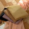 Imitation Cotton Linen Scarf Women'S Spring And Autumn Literary And Retro Solid Color Shawl Personality Natural Wrinkle Men'S