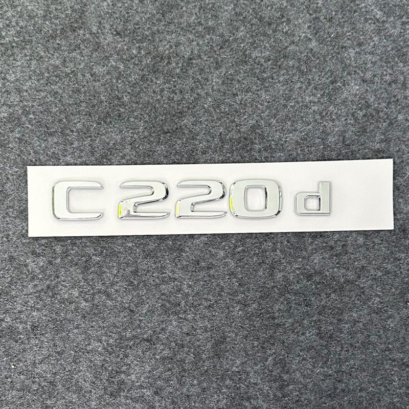 3D ABS Letters E220d GLC220d C220d C250d GLE350d 4Matic Emblem for Mercedes Benz W205 Car Trunk Sticker