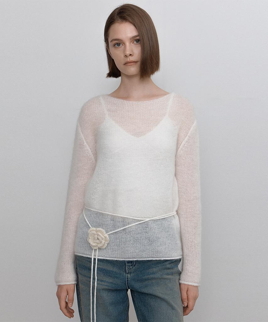 Deomago Brooch Hazzi Knit_Gray
