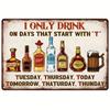 FJ Vintage Bar Signs Bar Decor Funny Bar Open Metal Signs for Home Bar Man Cave Decor Signs 20x30 Cm Retro Bar Metal Iron Signs
