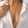 Tassel Long Irregular Y-shaped Collarbone Chain Ins High-end Sense Niche Fashion Necklace for Women