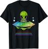 Kids Gift Idea Cute UFO Alien T-Shirt