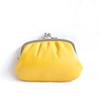 Made In Japan Cowhide Parent and Child Pouch Yellow [Matsunoya]