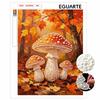 Pearl Mushroom Painting Handmade Creative Projects. Home Wall Decoration.