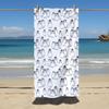 Superzachte strandlaken, absorberend en zandbestendig, lichtgewicht en sneldrogend, tropisch oceaan kawaii design met pinguïn