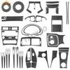 Carbon Fiber Sticker Radio Air Vents Shift Panel For Mercedes-Benz C Class W203 2005-2007 Car Interior Accessories