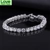 Luxe 4 mm Zirconia Tennisarmbanden Iced Out Chain Crystal Wedding Armband voor dames heren Goud Zilver Kleur Armband