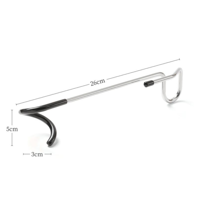 2Pcs Portable Tent Poles Lamp Hanger Nonslip Light Poles Hook Stainless Steels Pigtail Storage Hook Poles Attachments Ha
