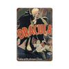Mfoever Classic Horror Movie Poster Rusty Metal Tin Plaque Retro Decorative Plate Bar Man Cave Garage Club Metal Sign Wall Decoration