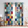 Traditional Pattern Decorative Curtains Bosimi African Style 2 Panel Living Room Bedroom Kitchen Balcony Window Curtains
