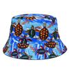 XUANCUI Herstellung Sommer Outdoor Freizeitkappe Allover Print Erdbeerfrucht Fischerhut