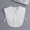 Fashion  New Fake Collar Shirt Women White Black Lace Collars Detachable For Women Blouse Lapel Shirt False Collar Woman