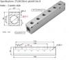 Air Manifold Distributor 1/2" 1/4" Pneumatic Quick Plug In Connector Hose Aluminum Block Splitter 2 3 4 5 6 7 8 9 10 Way