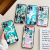 Kawaii H-Hatsune Miku Pro IPhone 17 16 15 14 13 12 11 Pro Max 13 17Air Nárazuvzdorné Měkké Pouzdra na Telefon Coque