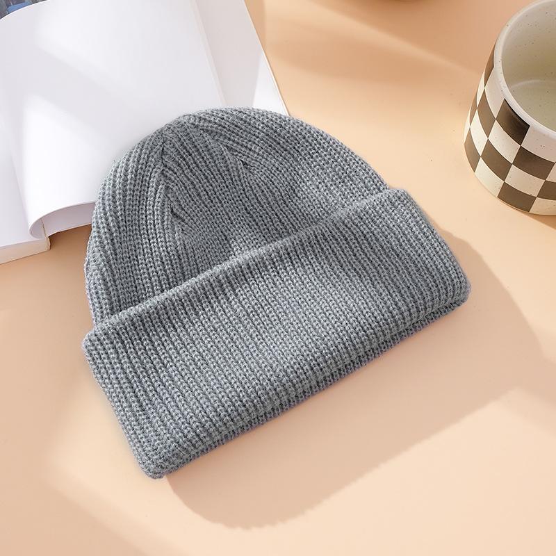 Warm Melon Skin Hat for Going Out In Winter, Knitted Hat for Women, Knitted Hat for Men, Solid Color, Versatile Couple Pullover Hat